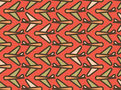 Just Build More Hangars abstract airplane geometric pattern plane repeat