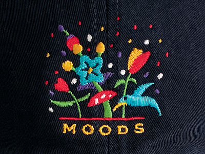 MOODS Cap bird embroidery flower primavera spring