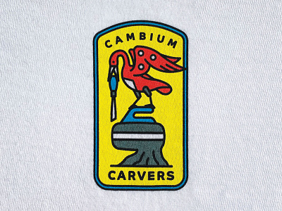 carvers print bird chisel curling mountain rock stone team