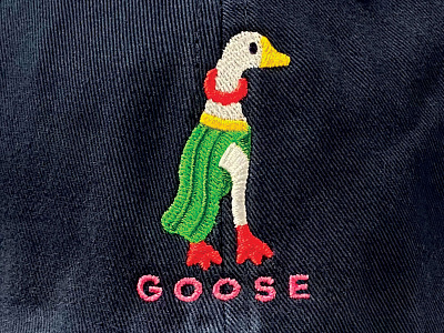 hoola goose beak dancer embroidery goose hula lei merch