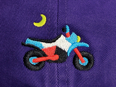 mitchel's cap v2 bike cap embroidery hat mitch moon motorcycle