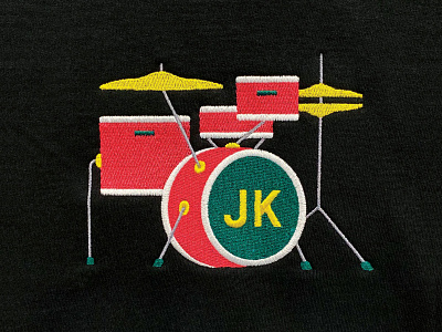 jazz kit hoody drum embroidery jazz kit minimal music teacher