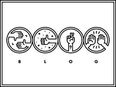 Clockwise Blog Icons blog hands icons