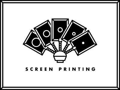 Screen Printing Icon icon poker playing robot print screen silkscreen