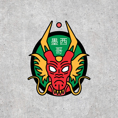 Shenron Block Logo dragon mexico