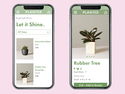 Planted- product page