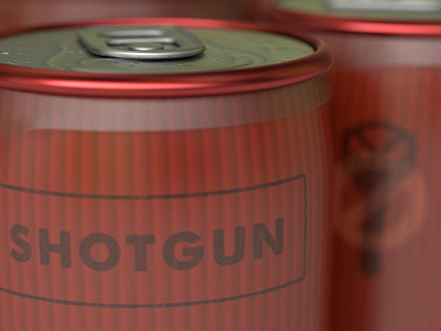 Shotgun Premium Lager beer graphic design product design