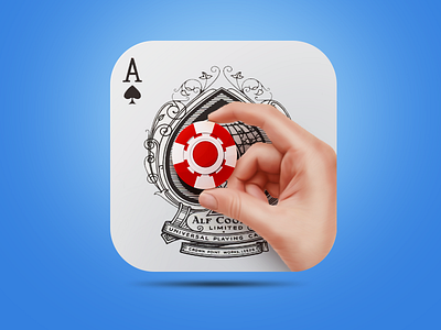 Poker Icon app card design designer icon ios mobile poker poker chip