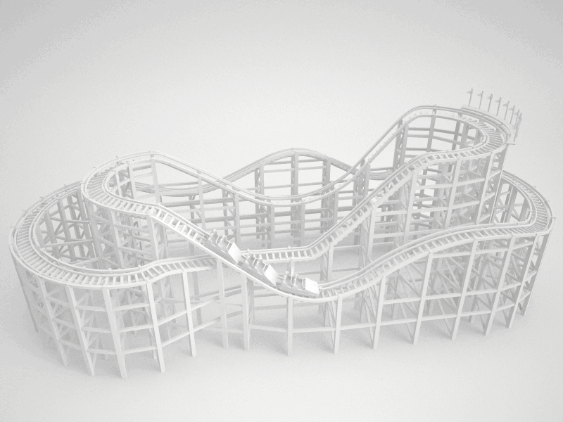 Rollercoaster Ride 3d gif