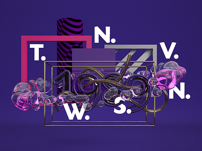 TWNSVN 012 366rounds 3d c4d type vray