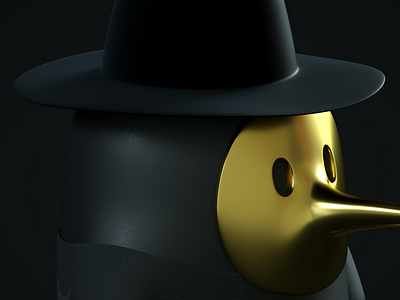 NoName WIP blackgold close gold hat mask wip