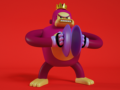 CHANGO 3d ape c4d character