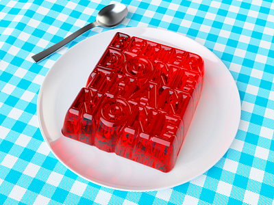 BetterDoneThanNone 3d c4d jello lettering octane type