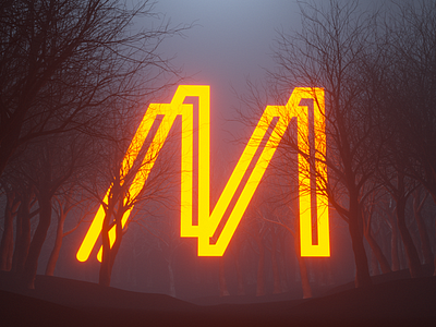 Mysterious 36daysoftype 3d m type