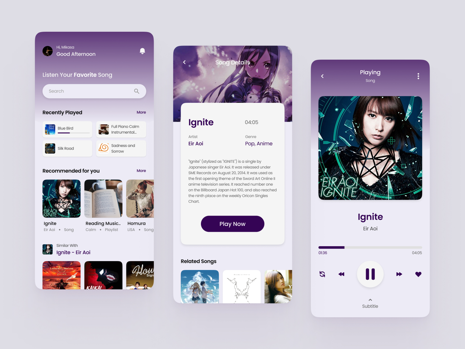 Music Player App Exploration - Musika by Toni Syams on Dribbble