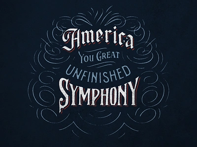 America handdrawntype handlettering lettering vintage