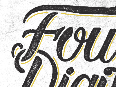 Four Digits: 1,000 Instagram Followers graphicdesign grunge handlettering instagram lettering typography vintage