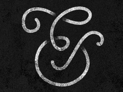 Ampersand With Shadow ampersand calligraphy grunge handlettering lettering script texture