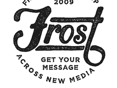 Frost Logo Concept calligraphy grunge handdrawn handlettering lettering logo rough texture type typography vintage