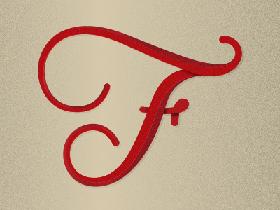 Script F grunge handlettering lettering logo script typography vintage