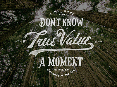 True Value dribbble grunge handlettering lettering script typography vintage