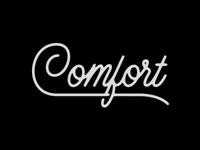 Comfort handlettering lettering script