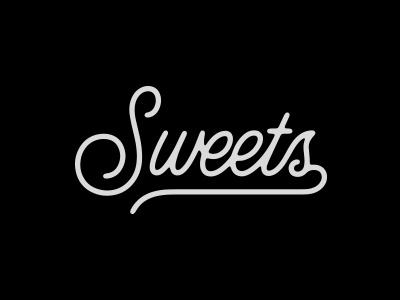 Sweets handlettering lettering script