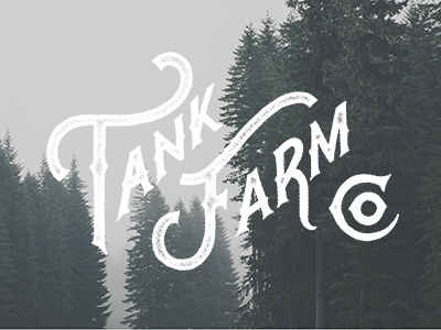 Tank Farm Co Full grunge handlettering lettering typography vintage