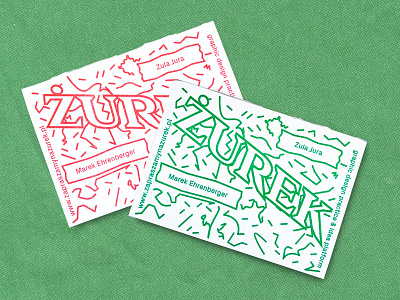 Żurek business card business cards graphic design illustration outline print
