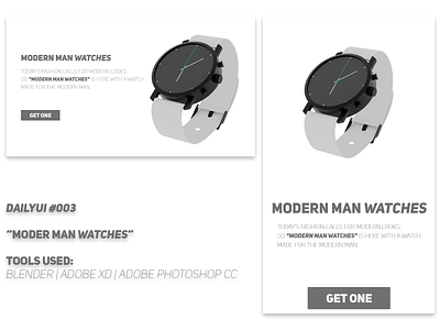 modern man watches dailyui design illustration ui ux