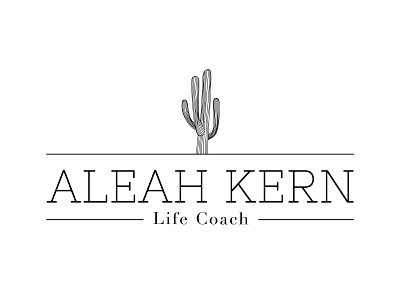 Aleah Kern - Life Coach Logo design icon logo logo design