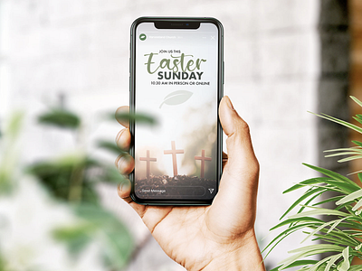 Easter Instagram Story for Harvestland Church design facebook facebook story instagram instagram story social media social media design