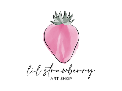 Lil Strawberry Art Shop Logo