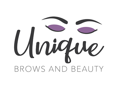 Unique Brows And Beauty Logo branding logo