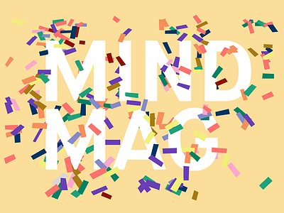 Mind Mag Confetti confetti editorial fun graphic design happiness illustration inspiration