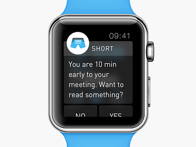 Short - Apple Watch Notification app apple watch article ios 8 iphone mockup notification reading list time