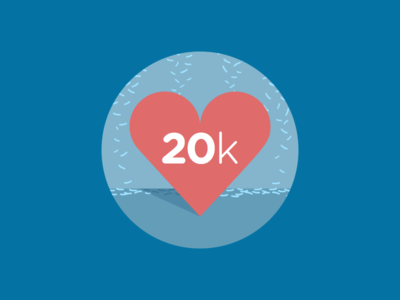20k Chrome Users add-on anonymox celebration chrome extension flat heart illustration users