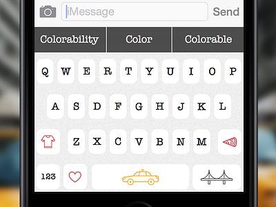 NYC Keyboard brooklyn bridge cab custom icon ios iphone keyboard keys milton glaser new york nyc pizza