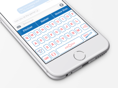 Baseball Keyboard Theme app custom icons iphone keyboard theme themeboard ui