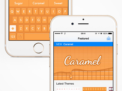 Caramel Keyboard Theme