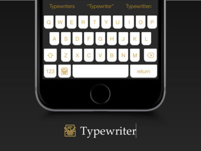 Typewriter Theme custom icon ios ipad iphone iphone 6 iphone 6 plus keyboard old school theme themeboard