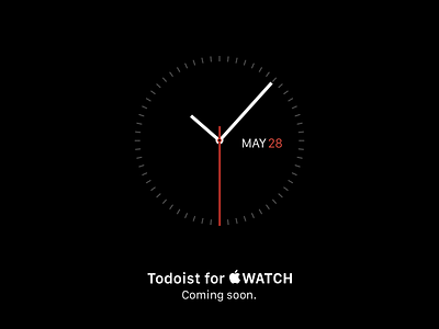 Todoist for Apple Watch: Coming May 28 app apple watch ios iphone list task teaser to do todoist watch wearable ᴡᴀᴛᴄʜ