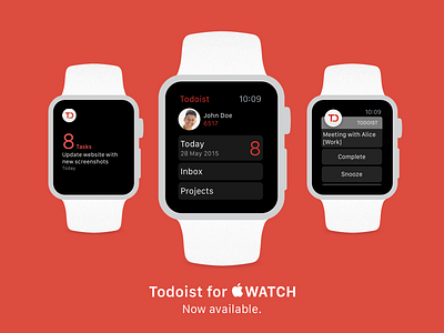 Todoist for Apple Watch: Now available!