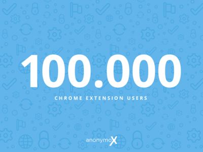 100k Chrome Extension Milestone by Alex Muench on Dribbble