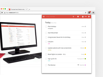 A New Todoist for Firefox