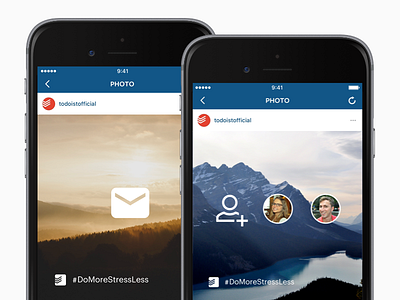 #DoMoreStressLess – Social Media Images app campaign features gmail instagram iphone list outlook social media todo todoist