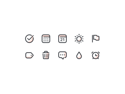 Todoist icon style exploration