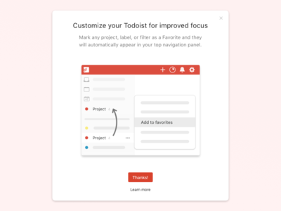 Todoist Favorites on Desktop