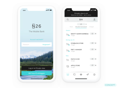 Privacy Mode in Banking Apps