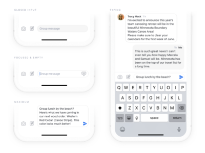 Messages Input in Twist
